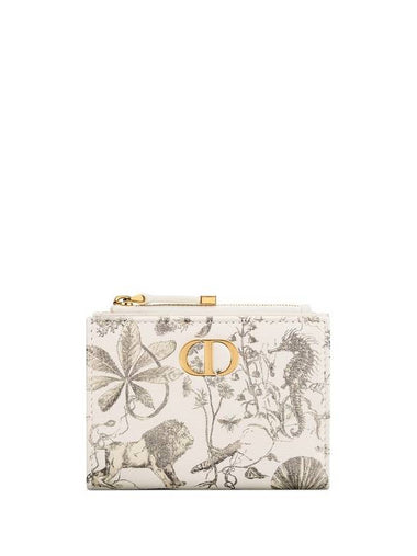 Caro Dahlia Half Wallet White - DIOR - BALAAN 1