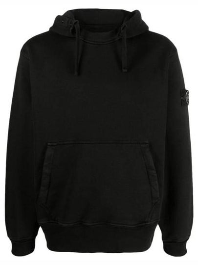 Men's Oversized Cotton Hoodie Black - STONE ISLAND - BALAAN 2