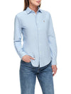 Pony Classic Fit Long Sleeve Shirt Blue - POLO RALPH LAUREN - BALAAN 3