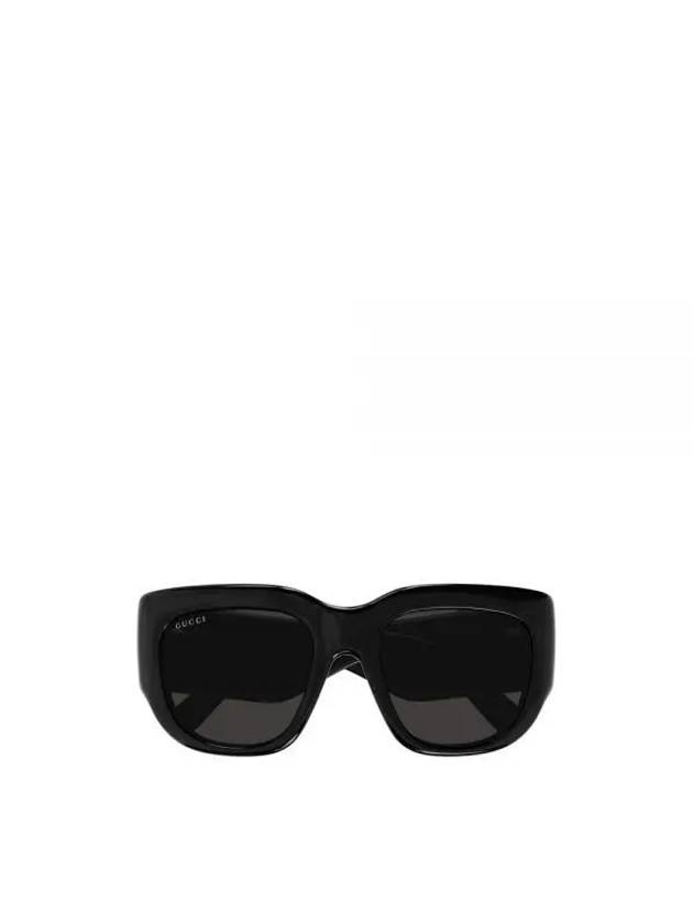 Eyewear Square Frame Acetate Sunglasses Black - GUCCI - BALAAN 1