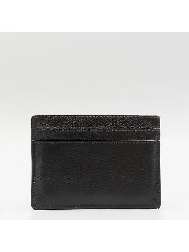 485631 Black leather logo card and business holder - SAINT LAURENT - BALAAN 2