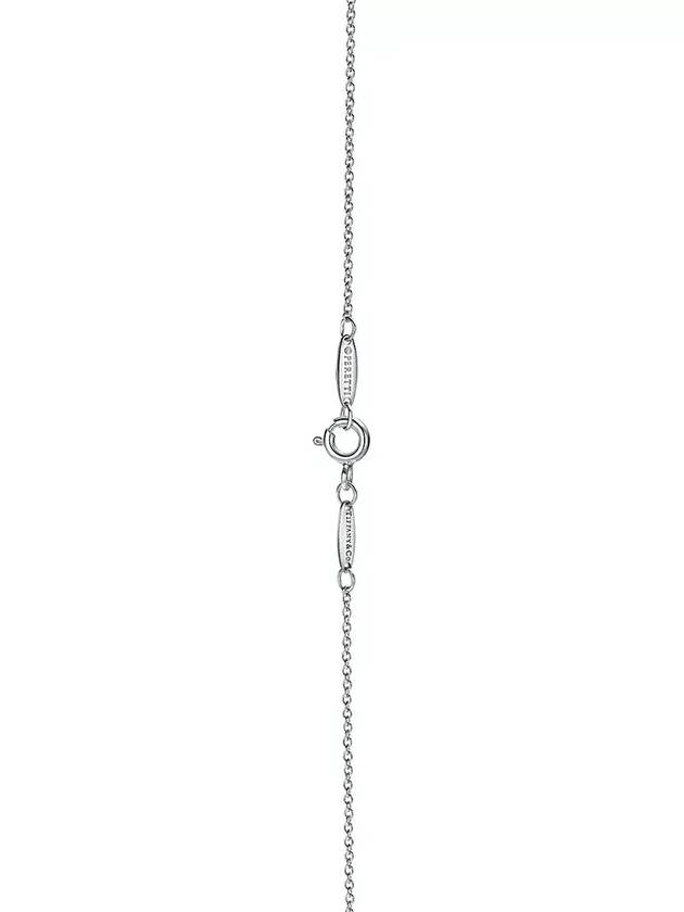 Elsa Peretti Open Heart Pendant Necklace Silver - TIFFANY & CO. - BALAAN 3