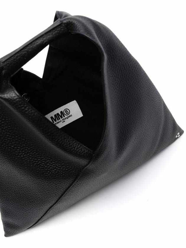 Japanese Leather Mini Tote Bag Black - MAISON MARGIELA - BALAAN 4