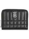 Lola Quilted Zip Round Coin Card Wallet Black - BURBERRY - BALAAN 2