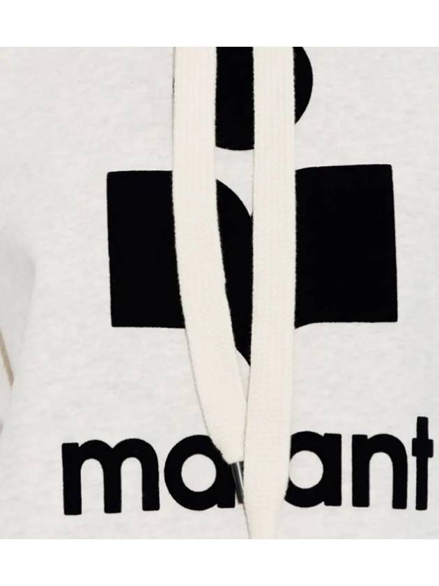 Mansel Logo Hoodie Ecru - ISABEL MARANT - BALAAN 5