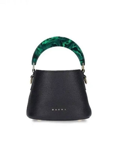 Venice resin handle grain leather mini bucket bag - MARNI - BALAAN 1