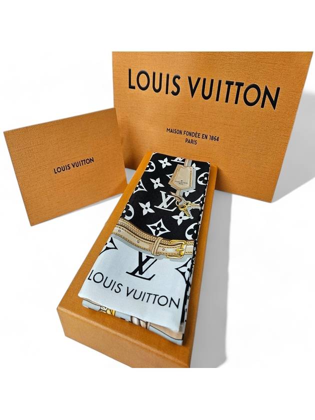 Monogram Confidential Bandeau Scarf Black - LOUIS VUITTON - BALAAN 5