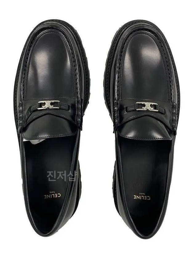 Margaret Chunky Triomphe Loafers Black - CELINE - BALAAN 5