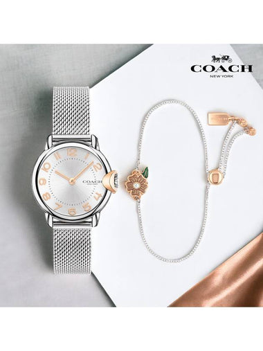 Watch Arden Mesh Band Women’s Metal Bracelet Gift Set Officially Imported - COACH - BALAAN 1