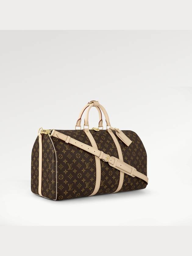 Keepall 50 Bandouliere Duffel Bag Brown - LOUIS VUITTON - BALAAN.