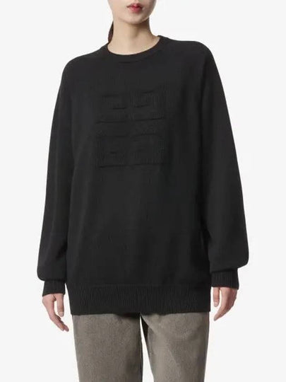 4G Logo Cashmere Knit Top Black - GIVENCHY - BALAAN 2