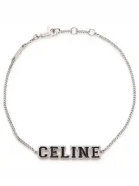 University Logo Bracelet Silver - CELINE - BALAAN.