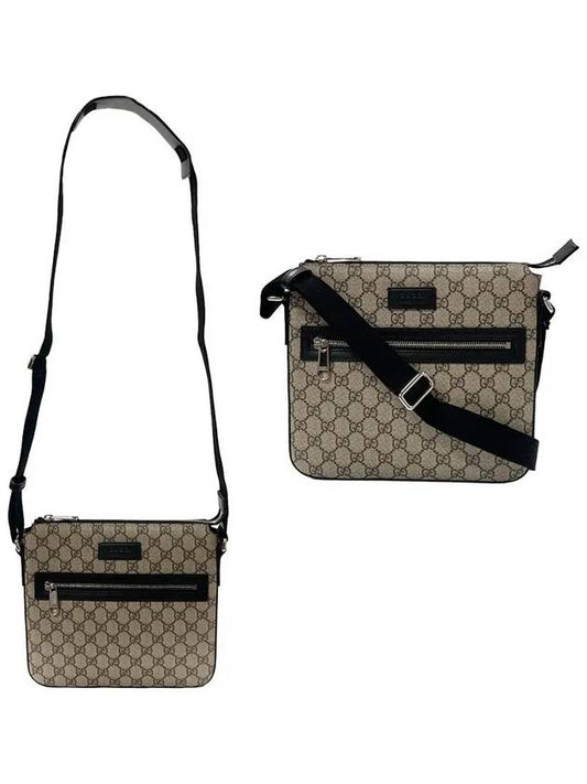 GG Supreme Canvas Small Cross Bag Beige Brown - GUCCI - BALAAN 2