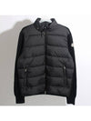 Padded Wool Hooded Zip Up Black - MONCLER - BALAAN 2