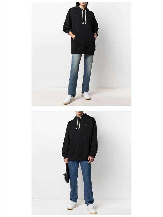 Farrin Face Oversized Hoodie Black - ACNE STUDIOS - BALAAN 5