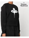 Spray ORB Logo Sweatshirt Black - VIVIENNE WESTWOOD - BALAAN 7