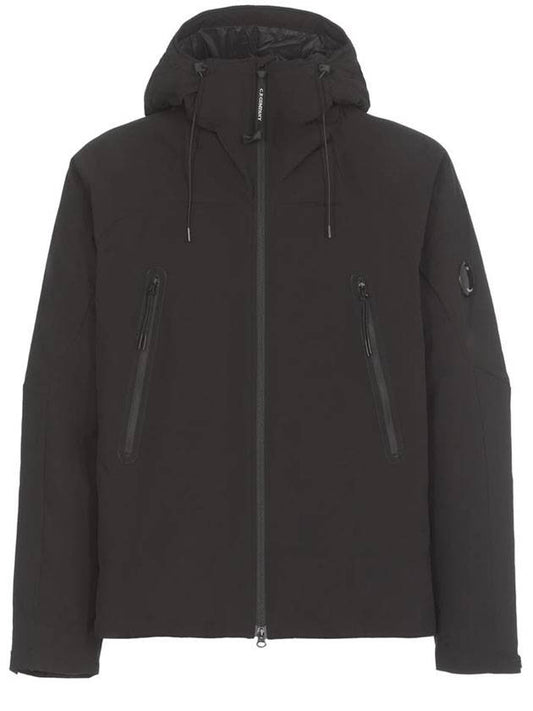 Lens Wappen Hooded Jacket Black - CP COMPANY - BALAAN 1