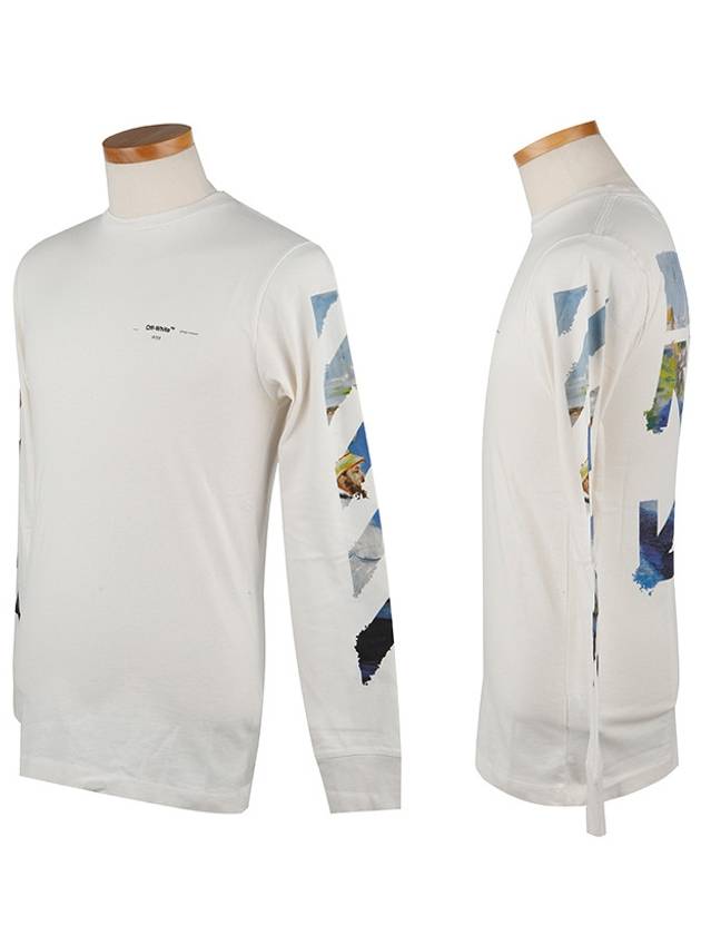 Diag Colored Arrow Long Sleeve T-Shirt White - OFF WHITE - BALAAN 5