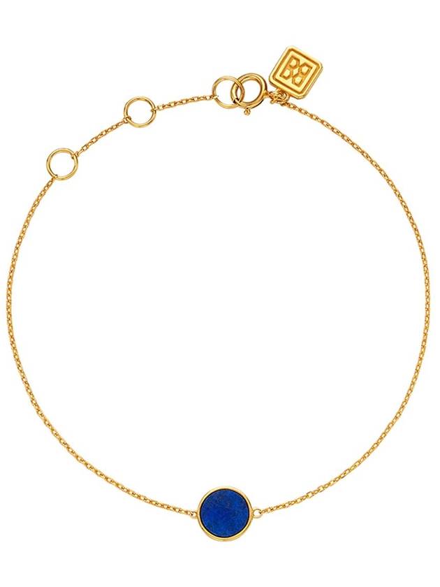 Mini round lapis lazuli bracelet gold - BE/GINS - BALAAN 1