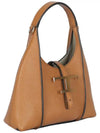 T Timeless Leather Micro Shoulder Bag Brown - TOD'S - BALAAN 5