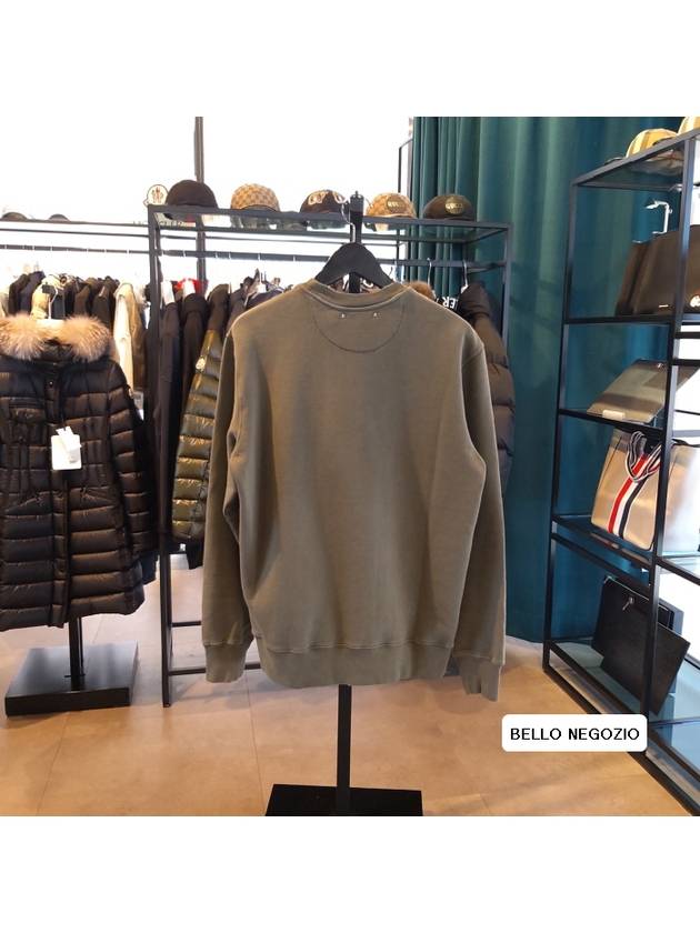 Fleece Reverse Logo Sweatshirt Khaki - GOLDEN GOOSE - BALAAN 3