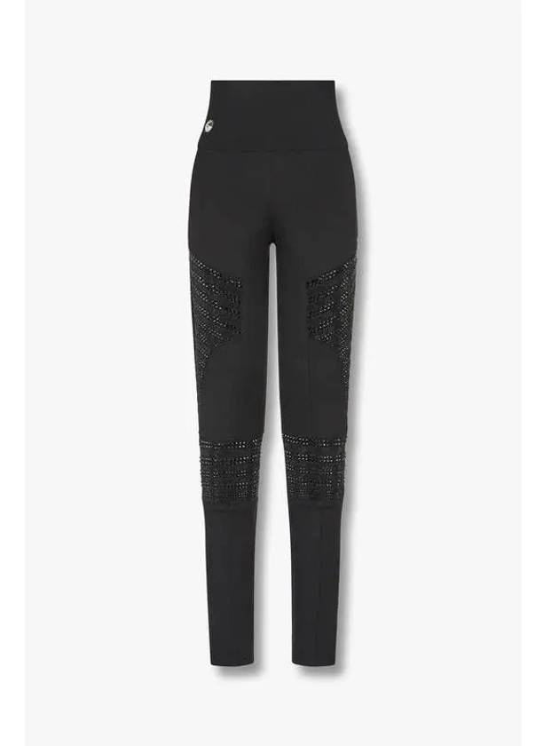 Women s Crystal Stripe Easy Leggings Black - PHILIPP PLEIN - BALAAN 1