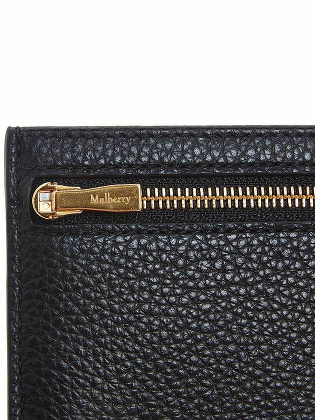 Classic Grain Leather Zipper Card Holder Black - MULBERRY - BALAAN 8