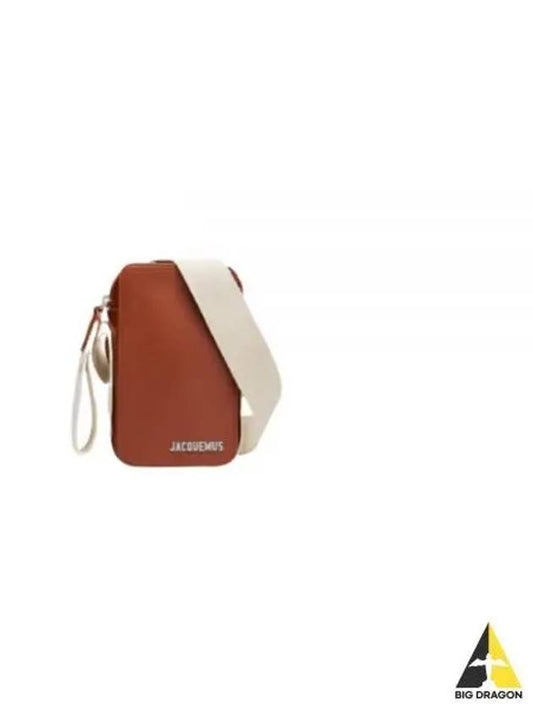 Le Cuerda Vertical Grosgrain Cross Bag Brown - JACQUEMUS - BALAAN 2