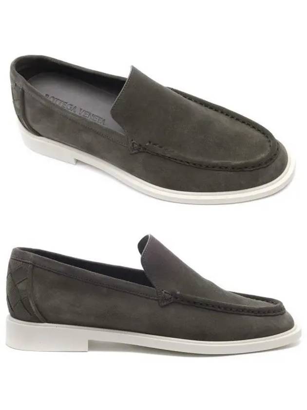 Astaire Suede Loafers Light Graphite - BOTTEGA VENETA - BALAAN 2