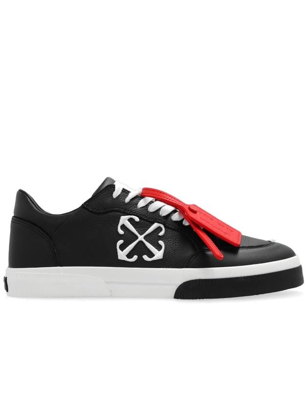 vulcanized contrast tag leather sneakers OMIA293S24LEA0011001 - OFF WHITE - BALAAN 2