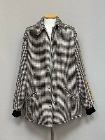 GG interlocking logo striped houndstooth blouson jacket 110 - GUCCI - BALAAN 1