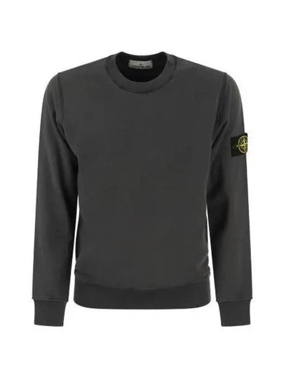 Wappen Patch Garment Dyed Sweatshirt Charcoal - STONE ISLAND - BALAAN 2