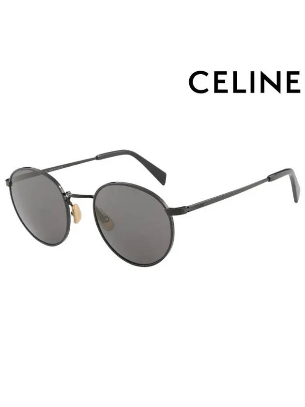 Sunglasses CL40100U 01A Round Metal Men Women - CELINE - BALAAN 3