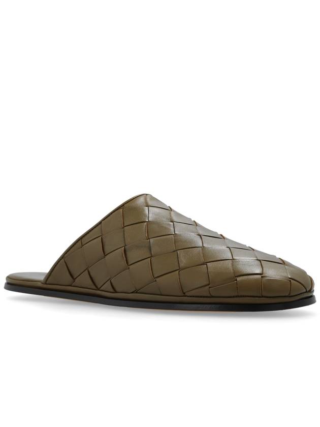 Bottega Veneta ‘Sunday’ Leather Slides, Men's, Green - BOTTEGA VENETA - BALAAN 4