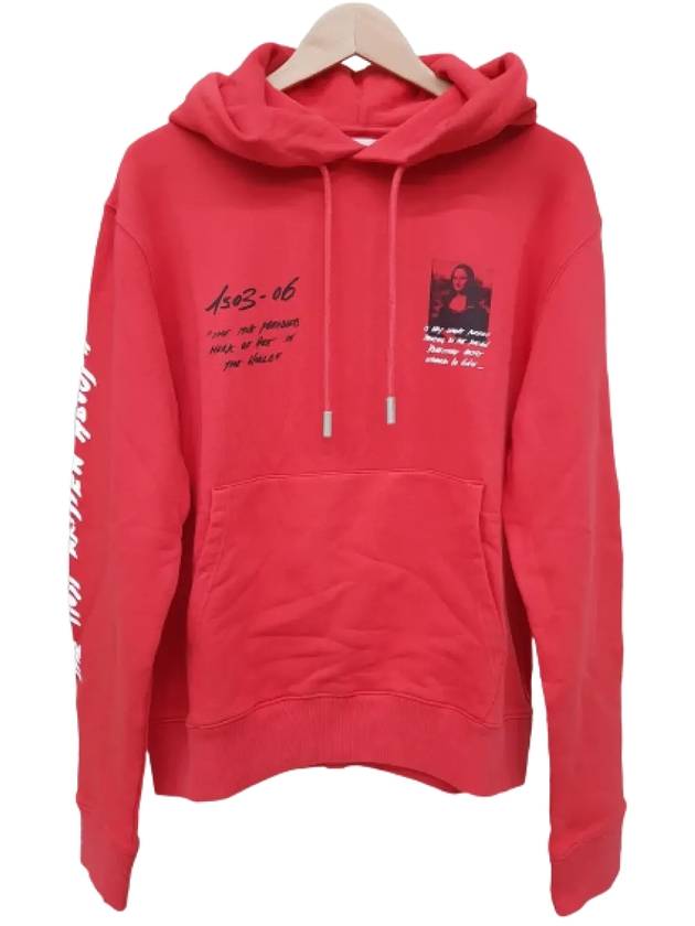 Front Back Mona Lisa Hoodie Red - OFF WHITE - BALAAN 3