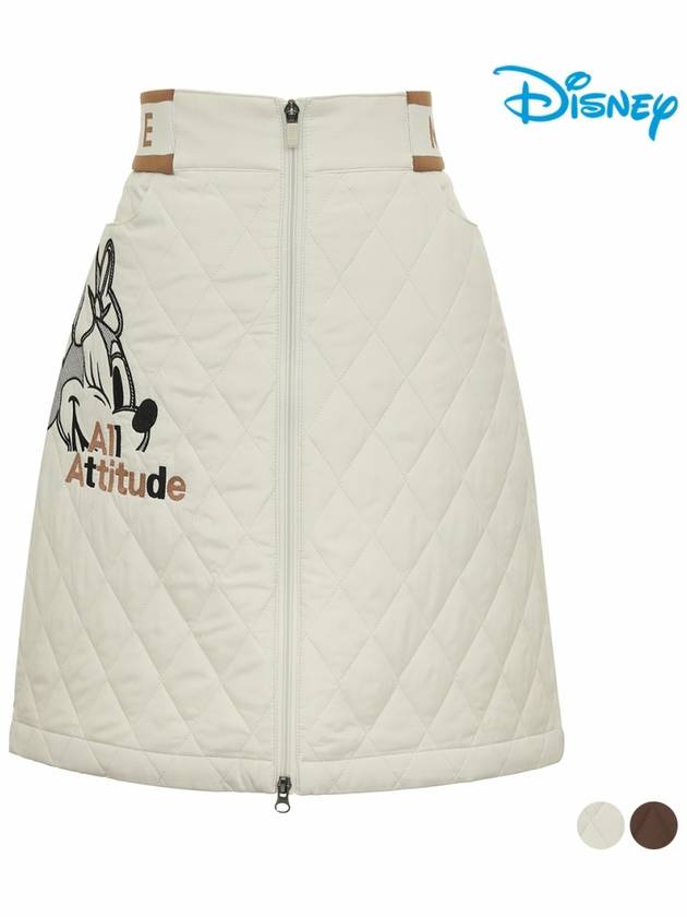 Women s Zipper Point Artwork Quilted Skirt Culottes DO4LCR030 - DISNEY GOLF - BALAAN 1