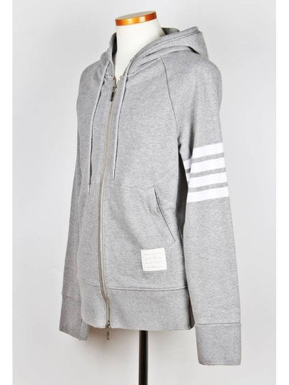 diagonal hood zip up gray 5 - THOM BROWNE - BALAAN 2