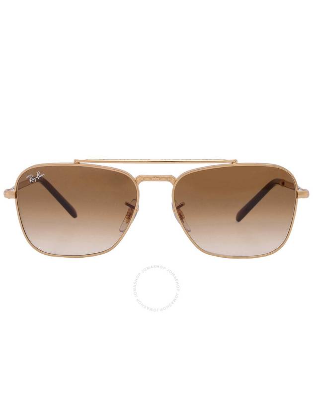 Ray Ban New Caravan Light Brown Gradient Square Unisex Sunglasses RB3636 001/51 55 - RAY-BAN - BALAAN 1