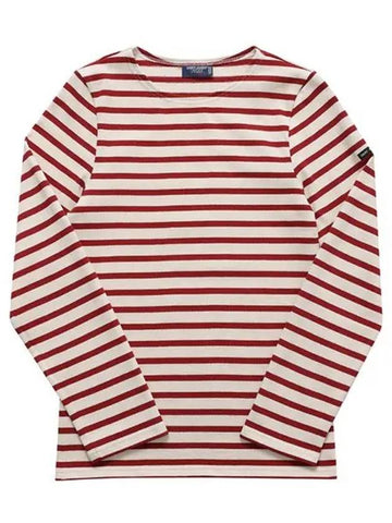 Long sleeve tshirt 6870 ECRU PERSAN Meridien modern striped long sleeve tshirt Wolong sleeve tshirt - SAINT JAMES - BALAAN 1