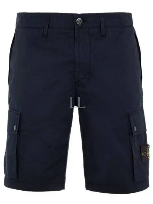 Wappen Cargo Bermuda Shorts Navy - STONE ISLAND - BALAAN 2