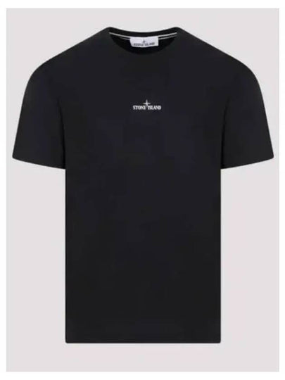 Stamp Two Print Short Sleeve T-Shirt Black - STONE ISLAND - BALAAN 2