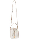 T Timeless Leather Micro Logo Bucket Bag White - TOD'S - BALAAN 8