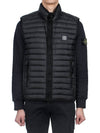 Men's Logo Patch Puffer Vest Black - STONE ISLAND - BALAAN 2