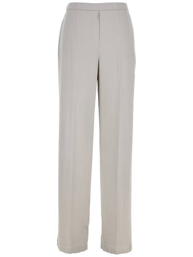 Metallic Pants With Rear Elastic Waist And Wide Leg In Silk Woman - THEORY - BALAAN 1