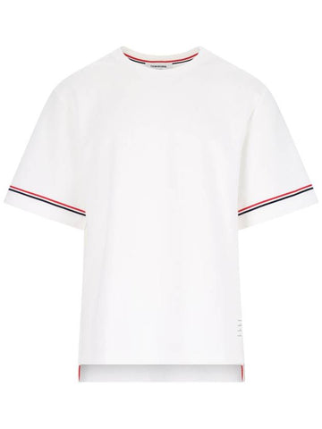 Thom Browne T-shirts and Polos White - THOM BROWNE - BALAAN 1