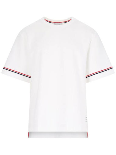 Thom Browne T-shirts and Polos White - THOM BROWNE - BALAAN 1