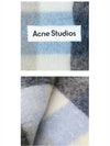 Check Mohair Muffler Blue Beige Black - ACNE STUDIOS - BALAAN 6