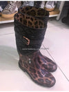 Women's Leopard Belted Rain Boots C08110 A9Z97 - DOLCE&GABBANA - BALAAN 8