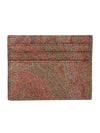 Paisley Card Wallet Brown - ETRO - BALAAN 2