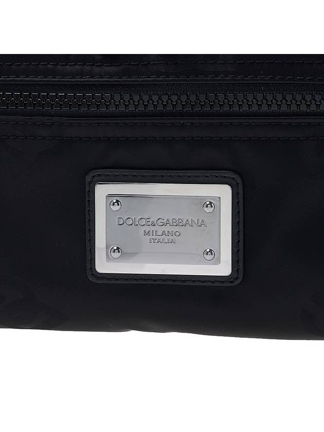 Men's Logo Patch Nylon Small Belt Bag Black - DOLCE&GABBANA - BALAAN 7